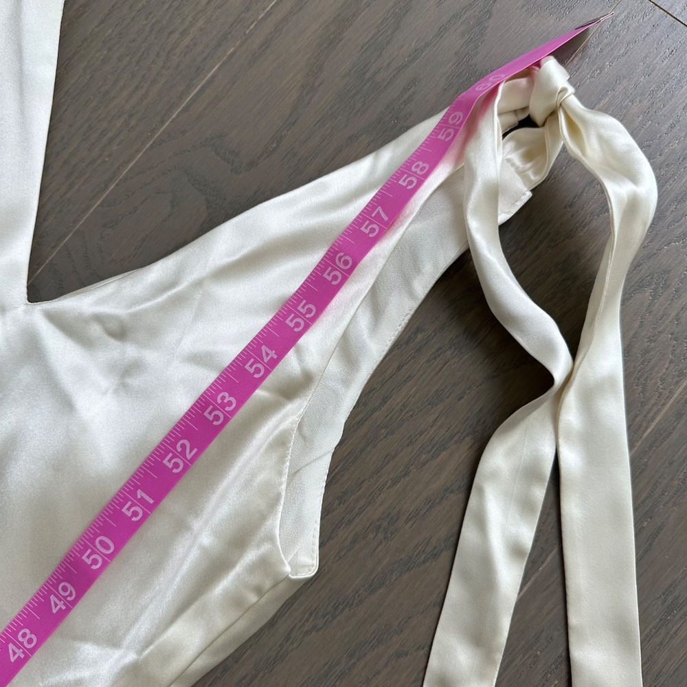 Reformation Cream Satin Maxi Dress - Picture 14 of 14